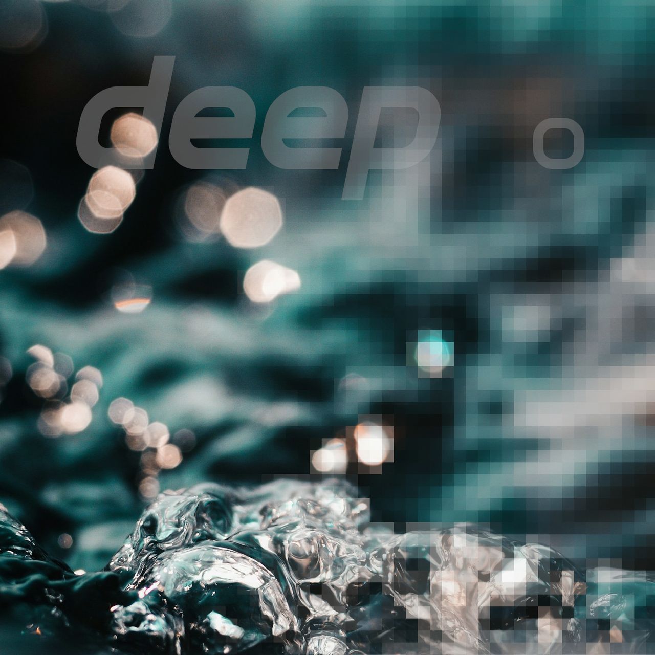 macroview of water with bubbles