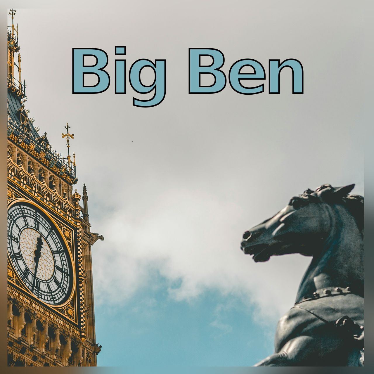 Big Ben and Horse in London